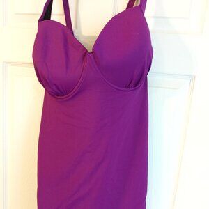 Torrid One Piece Swimsuit - Plus Size Blackberry / Purple Torrid Size 4 (4x)